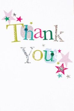 This thank you card sparkles with personality-a jubilant mesh of colours and design elements that speak volumes, just like the cheerful greetings often exchanged in Harold Park's vibrant community spaces. The words 'Thank You' arch gracefully across the front, each letter flaunting a unique patchwork of pigment: effervescent greens, swirls of pink, and hints of cool blue interlace with flecks of gentle silver, recalling the shifting sky above Central Park Bridge. Star-shaped accents in brilliant magenta, teal, and hints of gold seem to cascade from the corners, reminiscent of confetti showers after family gatherings in Lodge Farm Park. There's a handcrafted essence to the card: the letters bear delicate stitched outlines and patterns, their gentle textures inviting to touch-a tactile delight appreciated by anyone familiar with the personal flourishes local florists love to add. The crisp white foundation provides clarity, letting each hue and sparkle take centre stage. Imagine pairing this card with a Hand Delivered bouquet from Flower Delivery Harold Park-a perfect way to send warmth and gratitude for a thoughtful act. The design embodies the caring, creative spirit of our area-a flourish of thanks as bright and optimistic as a Harold Park morning.